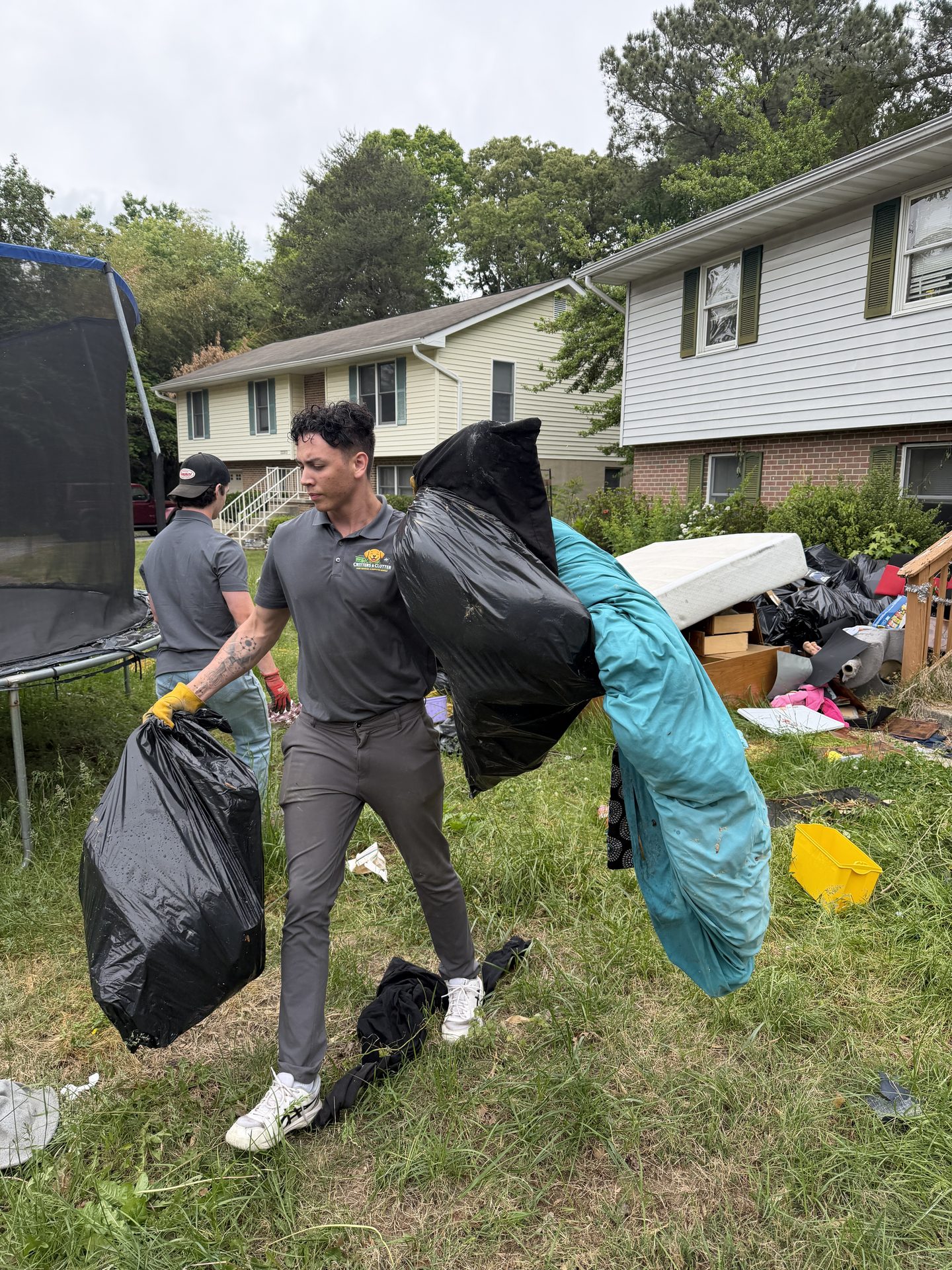 Estate and property cleanout with debris hauled away