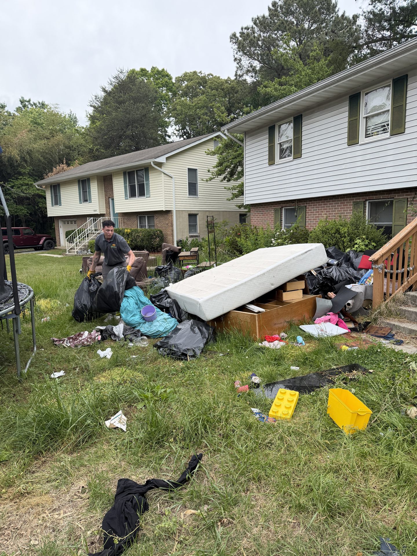 Full property cleanout at a mobile home in Southern Maryland